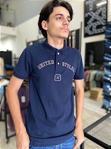 Camisa Polo TXC Masculina Azul Marinho United Styles