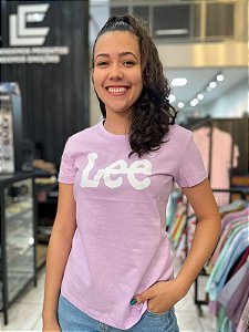 Camiseta Lee Feminina Lilás