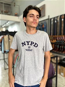 Camiseta TXC Masculina Cinza NYPD