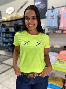Camiseta TXC Feminina Verde Neon Dois X