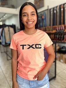 Camiseta TXC Feminina Laranja Neon