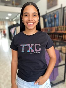 Camiseta TXC Feminina Preta United Colors