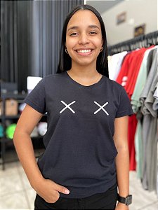 Camiseta TXC Feminina Preta Dois X
