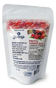 Bala Diet Frutas Vermelhas 500g Zero Açucar S/ Glúten Vegana