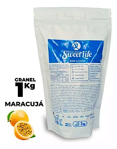 Pacote 1kg Bala Maracujá Diet Zero Açucar Vegana Sweetfit