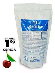 Pacote 1kg Bala Cereja Diet Zero Açucar Vegana Sweetfit