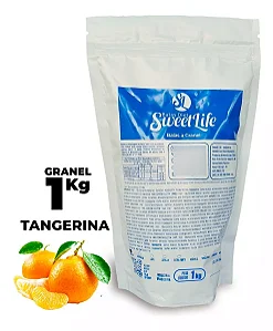 Pacote 1kg Bala Tangerina Diet Zero Açucar Vegana Sweetfit