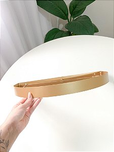 Dossel dourado liso largo