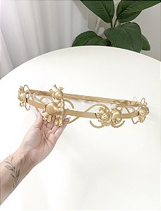 Dossel dourado safári resina