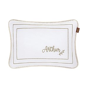 Almofada Personalizada Bordada Batistela Baby Sublime Pérola