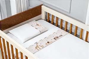 Jogo de Lençol Bordado Batistela Baby África