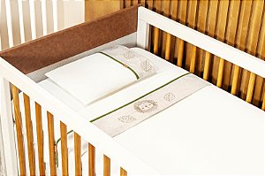 Jogo de Lençol Bordado Batistela Baby Lion