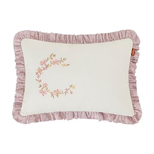 Almofada Personalizada Bordada Batistela Baby Little Bird