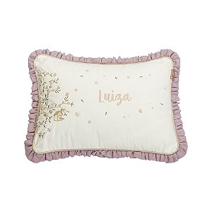 Almofada Personalizada Bordada Batistela Baby Flora