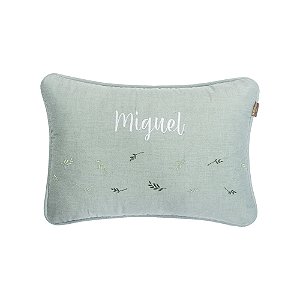 Almofada Personalizada Bordada Batistela Baby Cozy Greeny