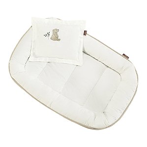 Ninho redutor de berço com travesseiro Batistela Baby Poesia Bege