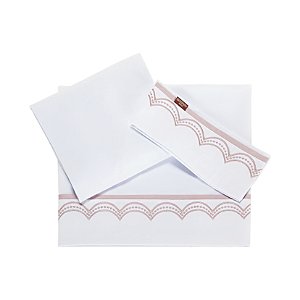 Jogo de Lençol Bordado Batistela Baby Eloise