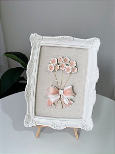 Enfeite de porta maternidade flores