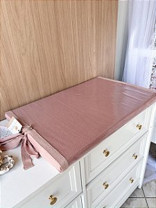 Trocador Tricot Rosa Velho