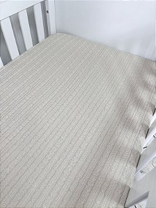 Cobre Leito para berço tricot Almond Milk