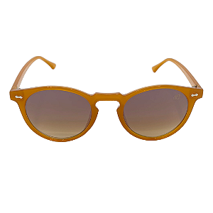 Óculos de sol Veneza - Armação caramelo e lentes degradê marrom