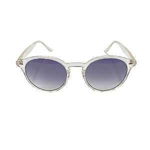 Óculos de sol Quênia - Armação de acetato transparente e lente preto degrade