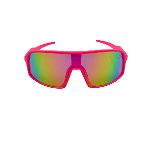 Óculos de sol esportivo Pace 2.0 - Armação rosa pink e lente camaleão