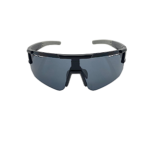 Óculos de sol esportivo Vortex - Armação preta com a ponteira cinza e lente na cor preta