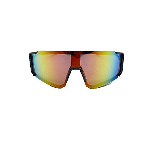 Óculos de sol esportivo Xtreme - Armação na cor preta e lente espelhada camaleão