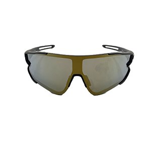 Óculos de sol esportivo Paradise - Armação na cor preta e lente marrom