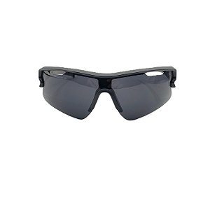 Óculos de sol esportivo Lewis - Armação na cor preta e lente na cor preta