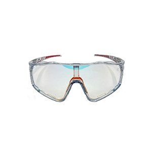 Óculos de sol esportivo fotosensivel Luck - Armação transparente e lente fotosensivel que escurece