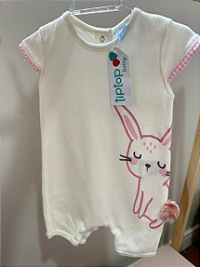 Romper coelho Tip Top - Com pom pom