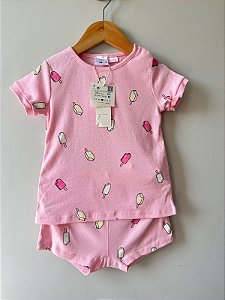 Pijaminha Infantil Zara - Estampado Sorvetinhos