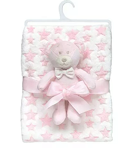 Mantinha Com Urso Rosa- BUBA