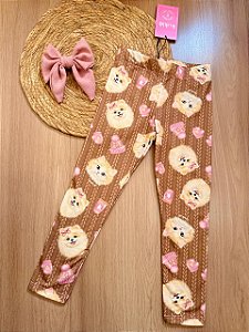 Calça Legging em Térmica - Kukiê Infantil Menina