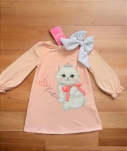 Vestido em Cotton Kukiê Bebê Menina