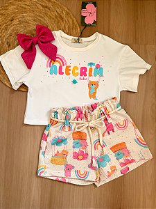 Conjunto  Kukiê Infantil Menina - Alecrim