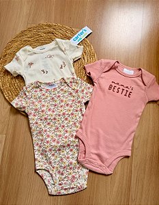 Kit Body Carter`s Bebê Menina - 3 peças