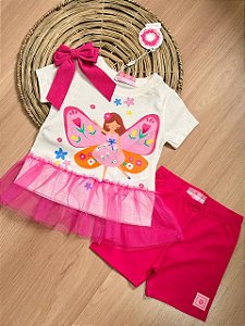 Conjunto Mon Sucré Infantil Menina Fadinha com Tule