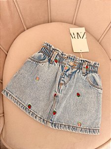 Saia Jeans ZARA - Frutinhas