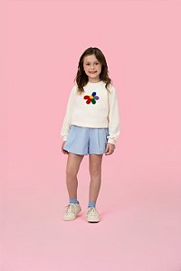 Blusa Moletom Infantil Menina Mon Sucré Flower