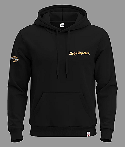 Moletom Harley Davidson Bordado - Preto