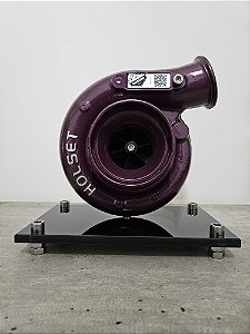 Expositor Turbina Holset .90 + Base de Vidro - Roxo Metálico