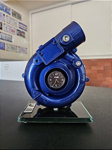 Expositor Turbina K26 + Relógio BMW M + Base de Vidro - Azul