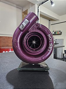 Expositor Turbina Holset .90 + Base de Vidro - Roxo Metálico
