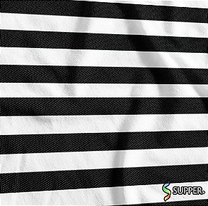 Tnt Estampado Metro - Listrado Branco e Preto