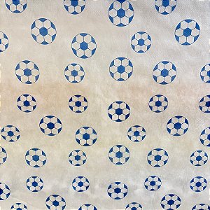Tnt Estampado Metro - Bola Futebol Azul