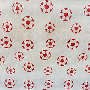 Tnt Estampado Metro - Bola Futebol Vermelha