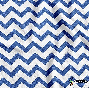 Tnt Estampado Metro - Chevron Azul